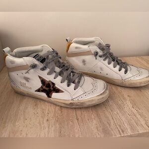 Mid star women’s 35 leopard shoes